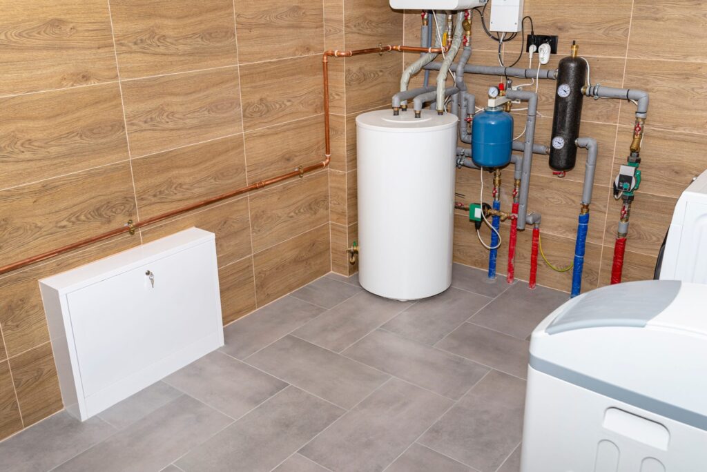 Residential water heater and plumbing system installed in Holiday